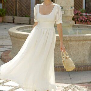 Gaala Paris Lacey White Maxi Dress XXS